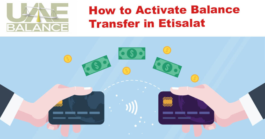 etisalat balace is transferring one to another