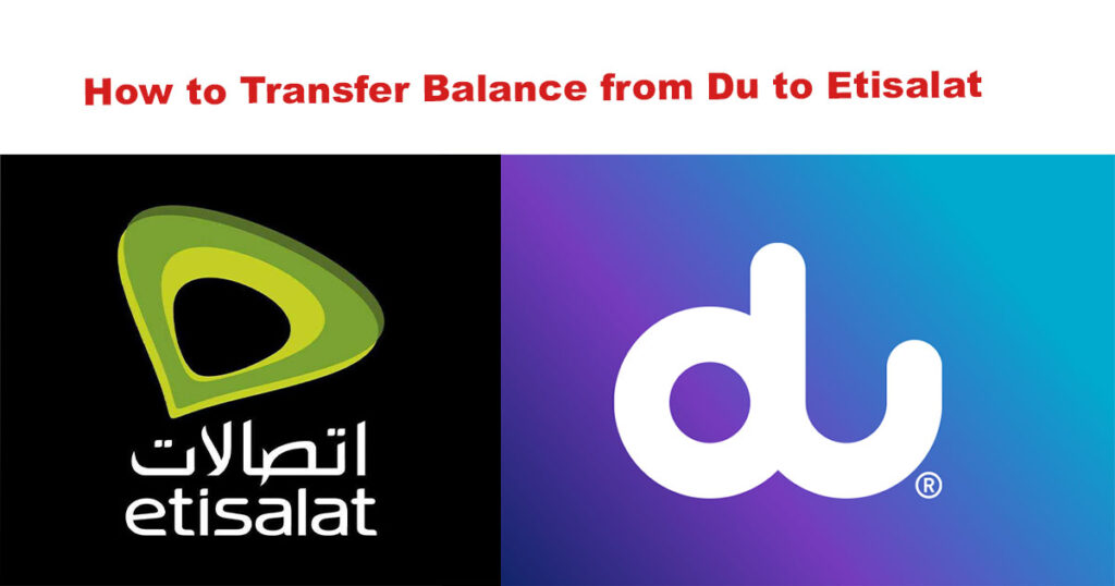 How to Transfer Balance from Du to Etisalat