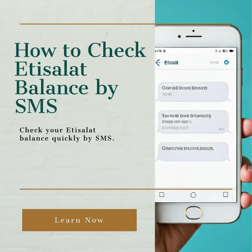 How to Check Etisalat Balance by SMS