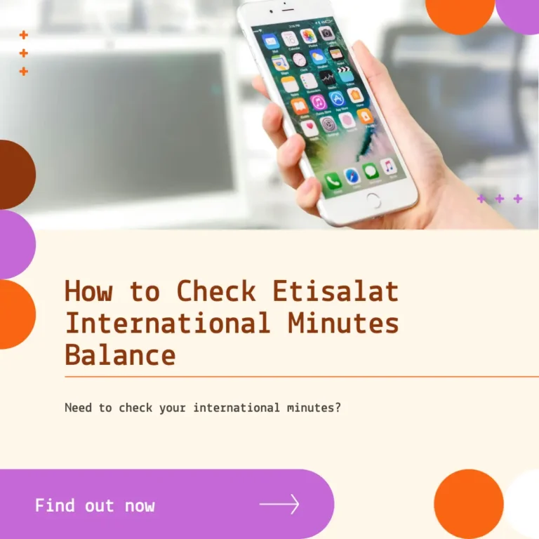 How to Check Etisalat International Minutes Balance