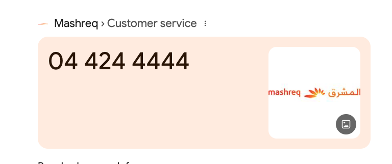 Mashreq customer service