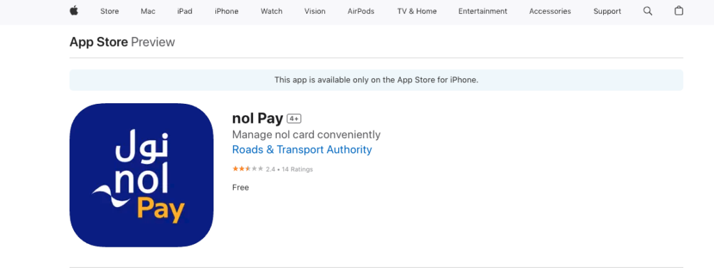 nol pay app in apple app store