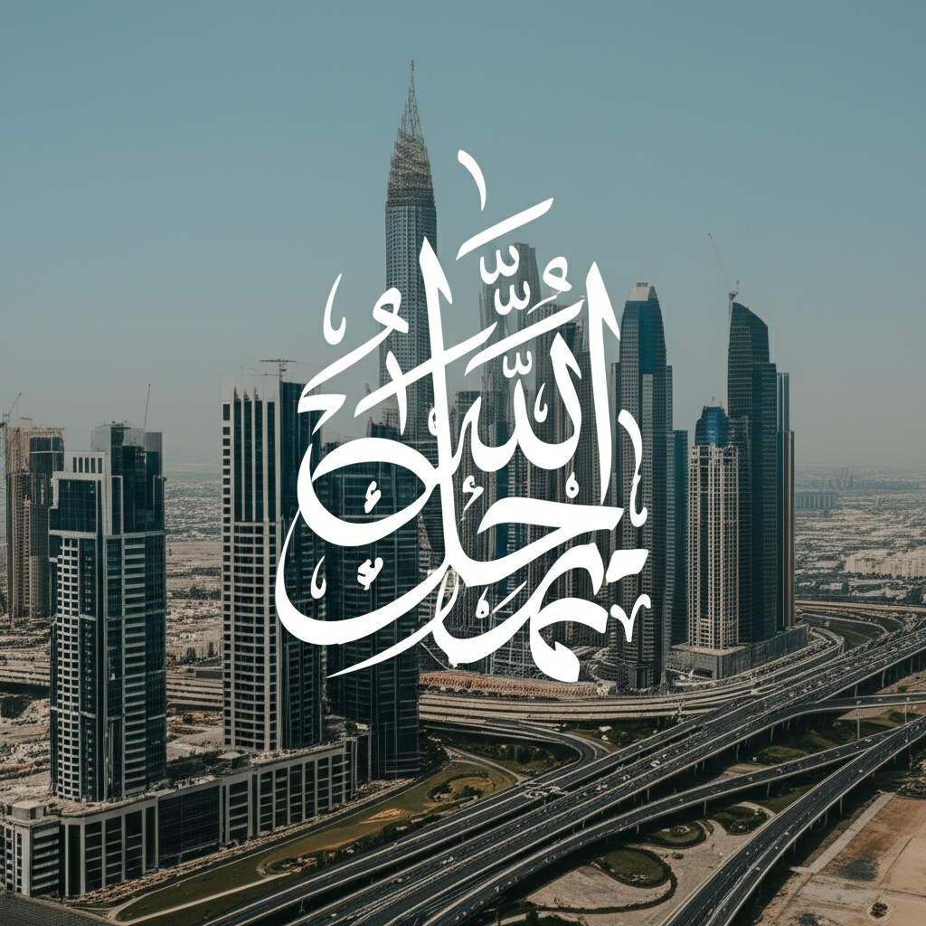 Generate a high-quality, relevant image prompt for an article about: Arabic Language in Dubai: Essen