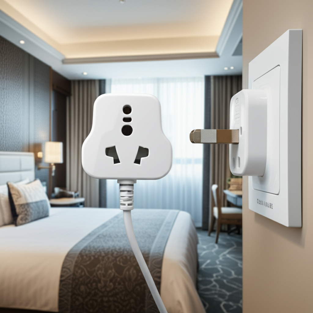 Generate a high-quality, relevant image prompt for an article about: Are Dubai Plugs Same As UK? Pro