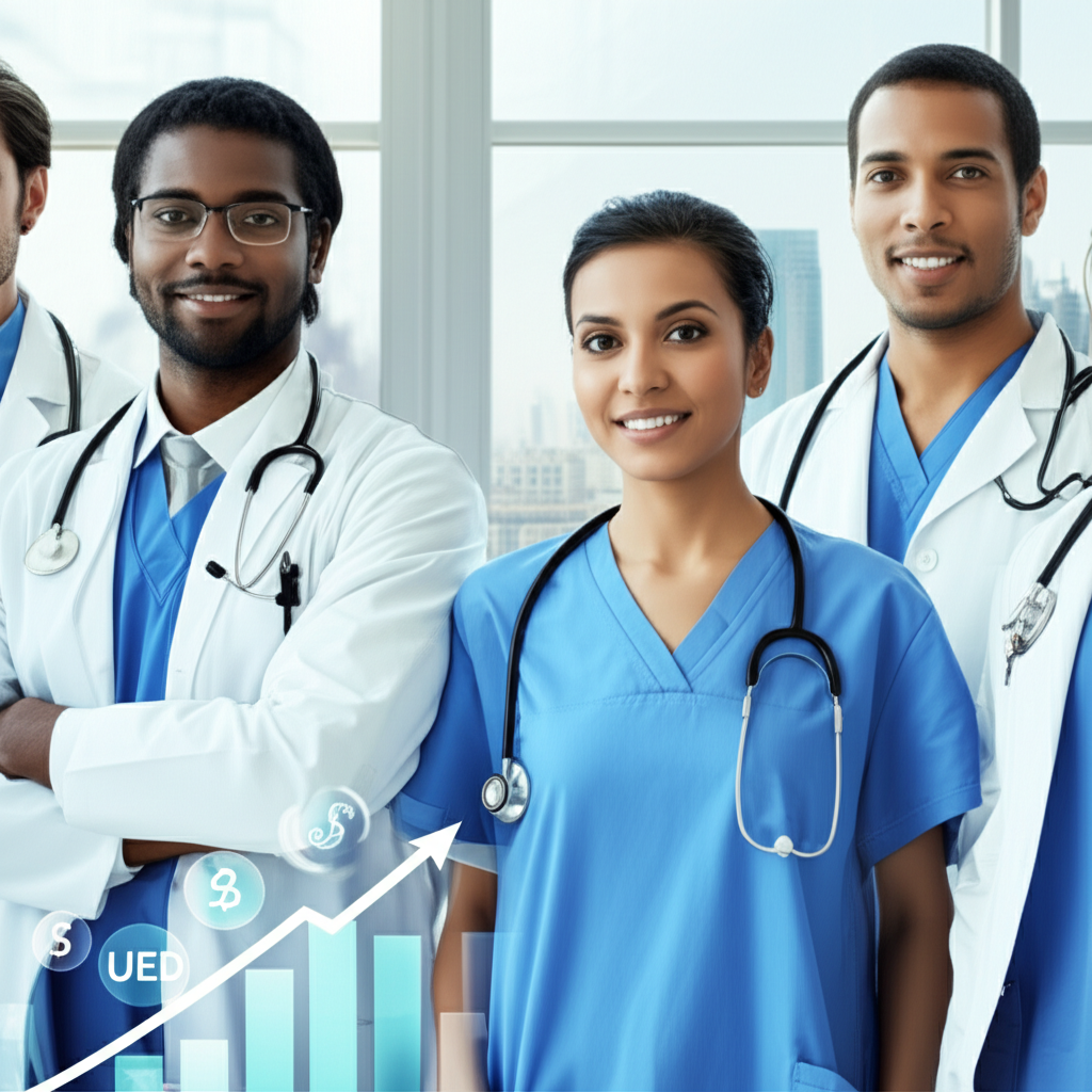 Generate a high-quality, relevant image prompt for an article about: How Much Do Doctors Make In Dub