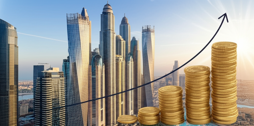 Generate a high-quality, relevant image prompt for an article about: Salary for Expats in Dubai: Pro