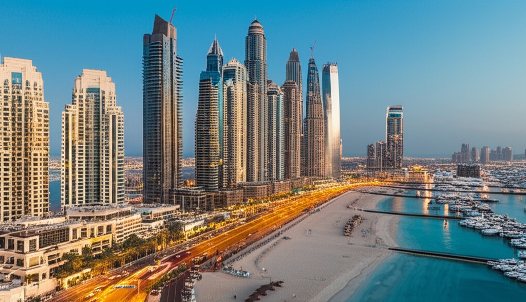 Generate a high-quality, relevant image prompt for an article about: How Wealthy Is Dubai: Proven Lu